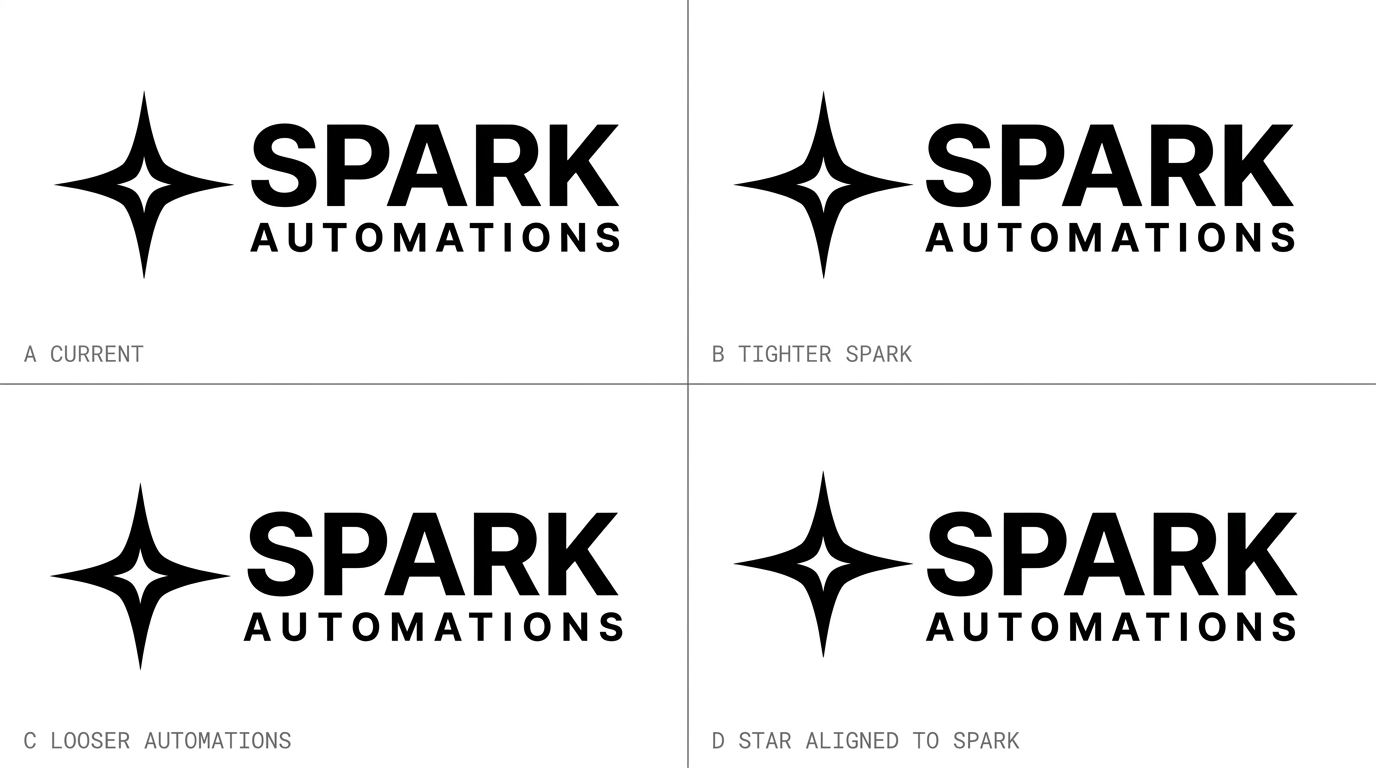 Wordmark layout axis: 4 variants